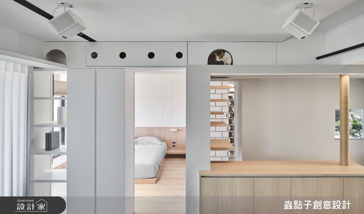 39坪新成屋(5年以下)＿簡約風客廳臥室寵物案例圖片＿蟲點子創意設計＿蟲點子_107之27