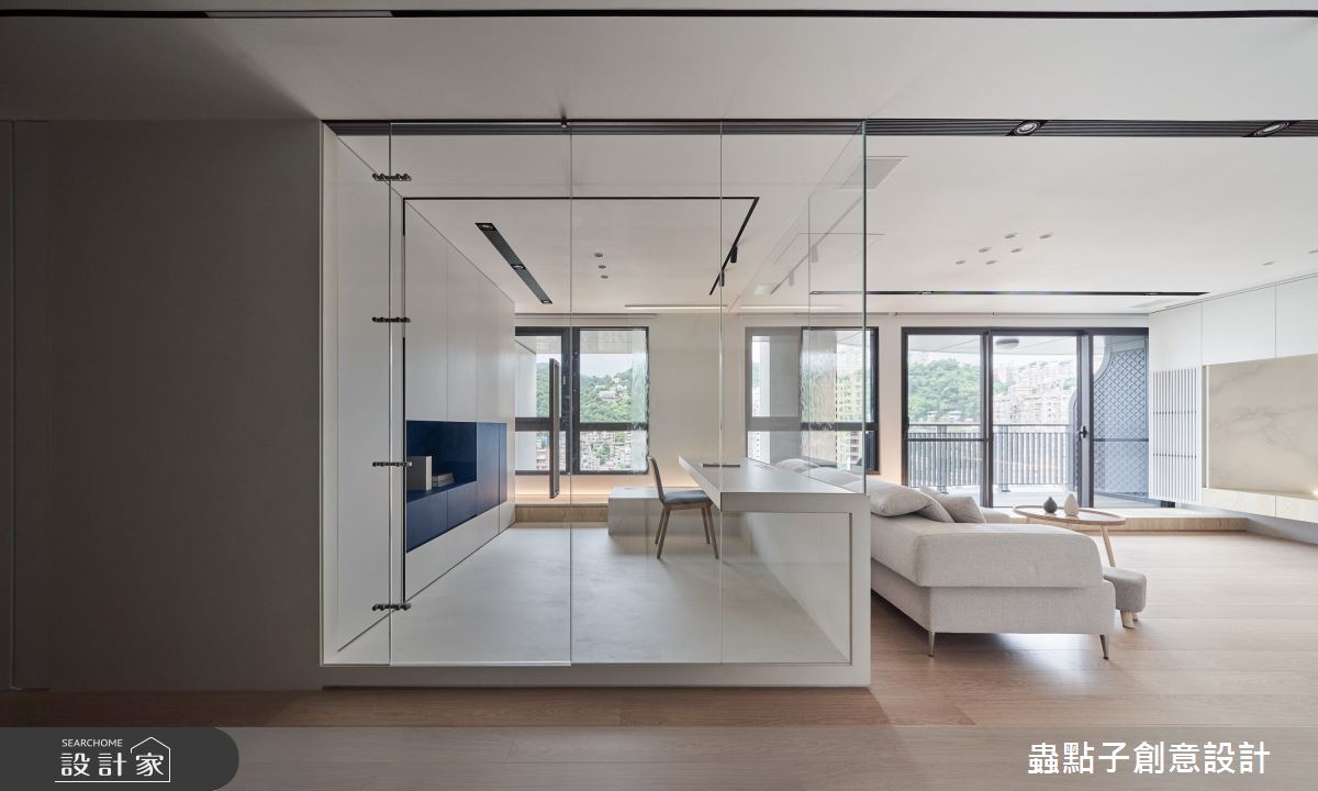50坪新成屋(5年以下)＿簡約風客廳書房臥榻案例圖片＿蟲點子創意設計＿蟲點子_109之8