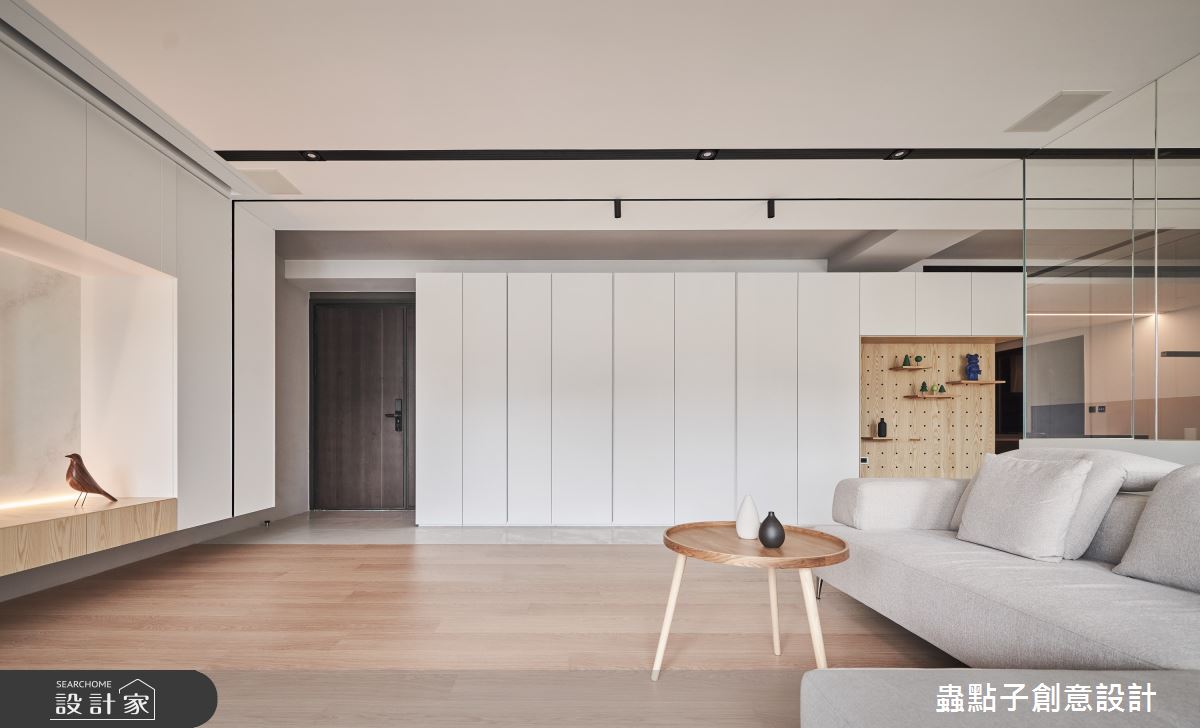 50坪新成屋(5年以下)＿簡約風玄關客廳案例圖片＿蟲點子創意設計＿蟲點子_109之28