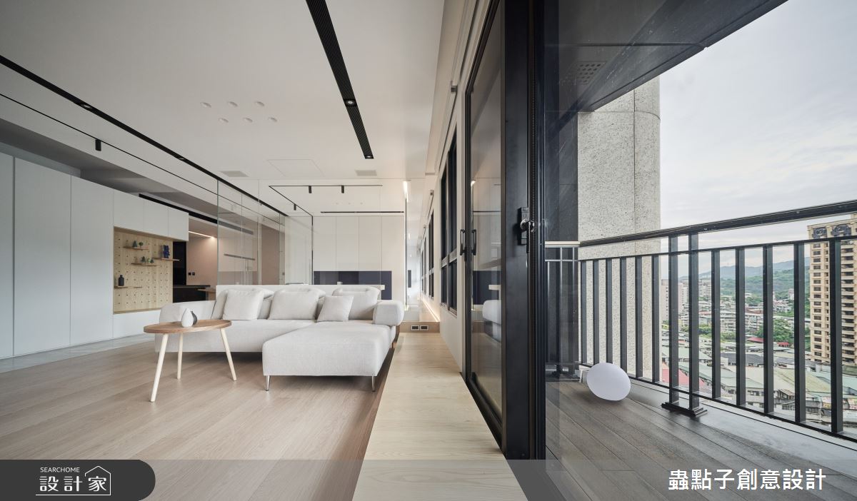 50坪新成屋(5年以下)＿簡約風客廳臥榻陽台案例圖片＿蟲點子創意設計＿蟲點子_109之30