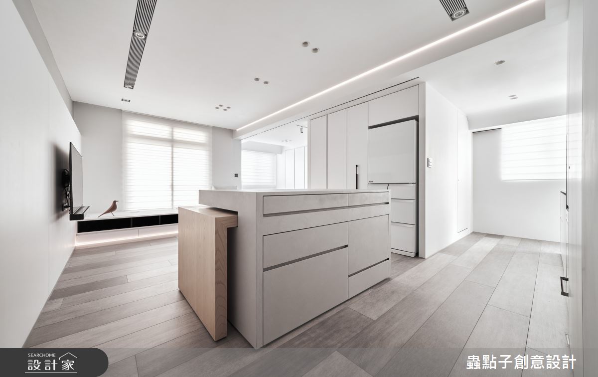 19坪中古屋(5~15年)＿簡約風客廳餐廳臥榻案例圖片＿蟲點子創意設計＿蟲點子_110之3
