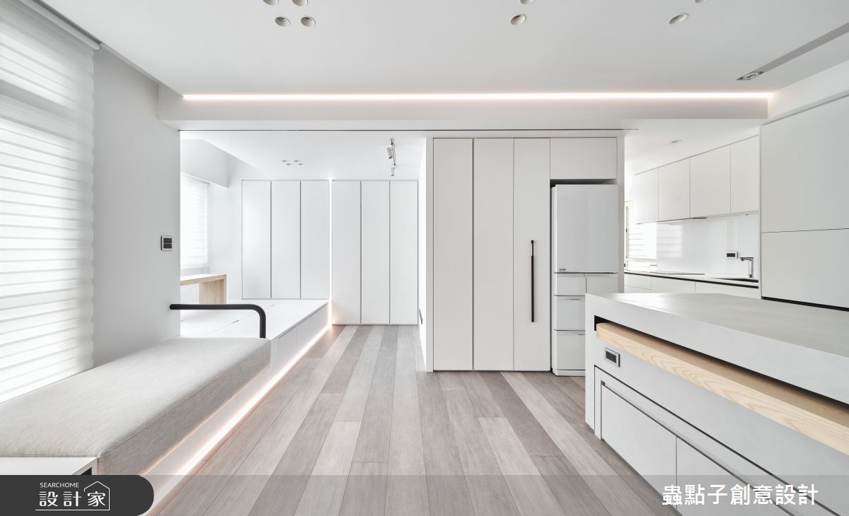 19坪中古屋(5~15年)＿簡約風客廳餐廳廚房臥榻案例圖片＿蟲點子創意設計＿蟲點子_110之12