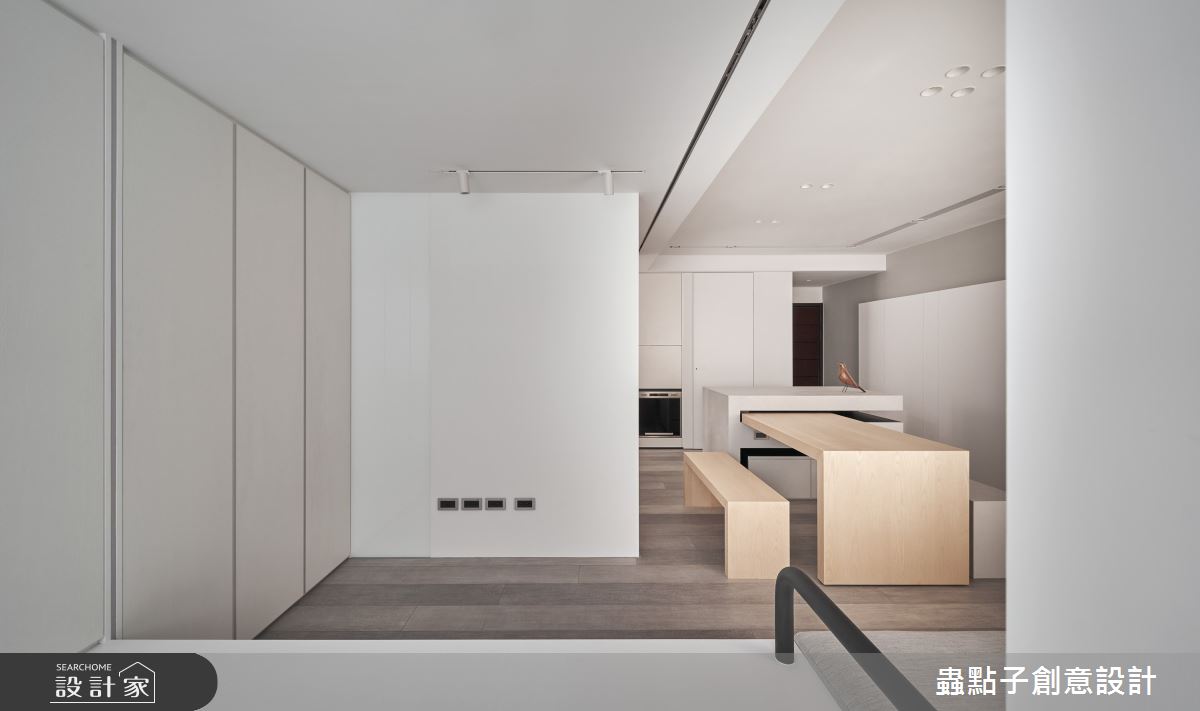 19坪中古屋(5~15年)＿簡約風客廳餐廳多功能室中島案例圖片＿蟲點子創意設計＿蟲點子_110之18
