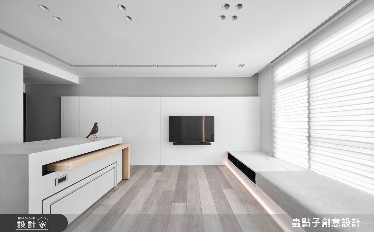 19坪中古屋(5~15年)＿簡約風客廳餐廳臥榻案例圖片＿蟲點子創意設計＿蟲點子_110之25