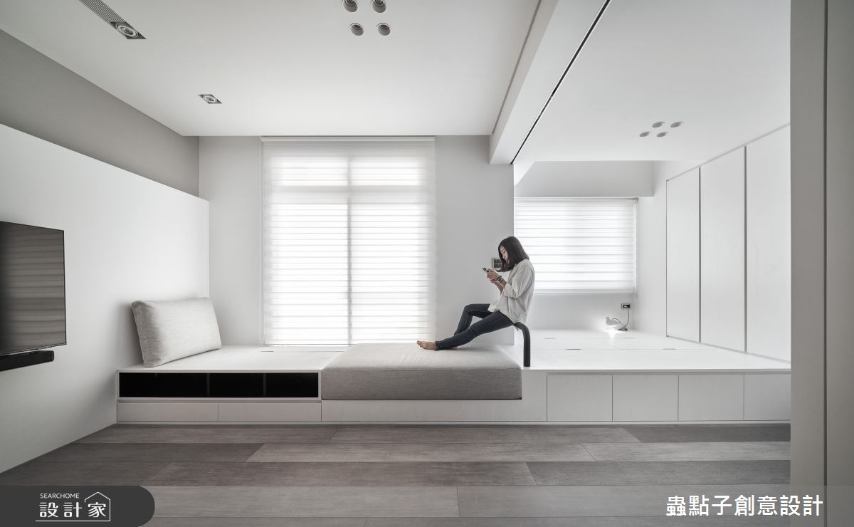 19坪中古屋(5~15年)＿簡約風客廳臥榻多功能室案例圖片＿蟲點子創意設計＿蟲點子_110之27