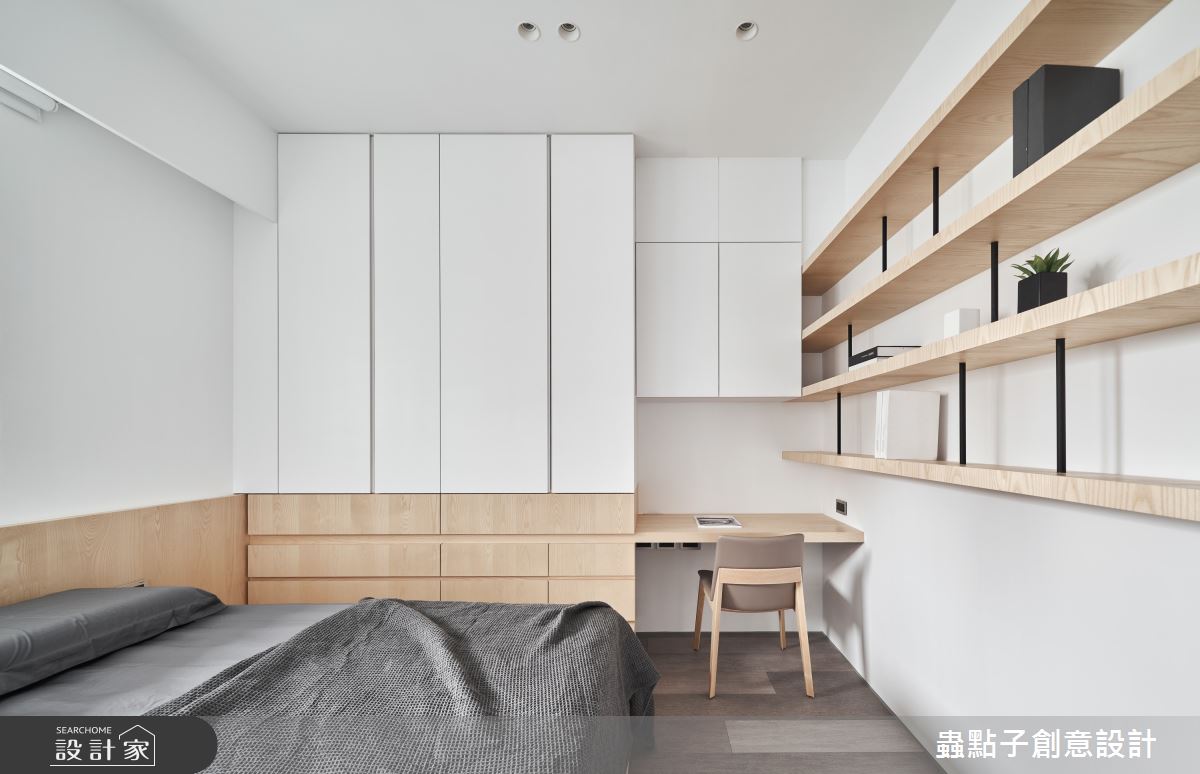 19坪中古屋(5~15年)＿簡約風臥室案例圖片＿蟲點子創意設計＿蟲點子_110之37