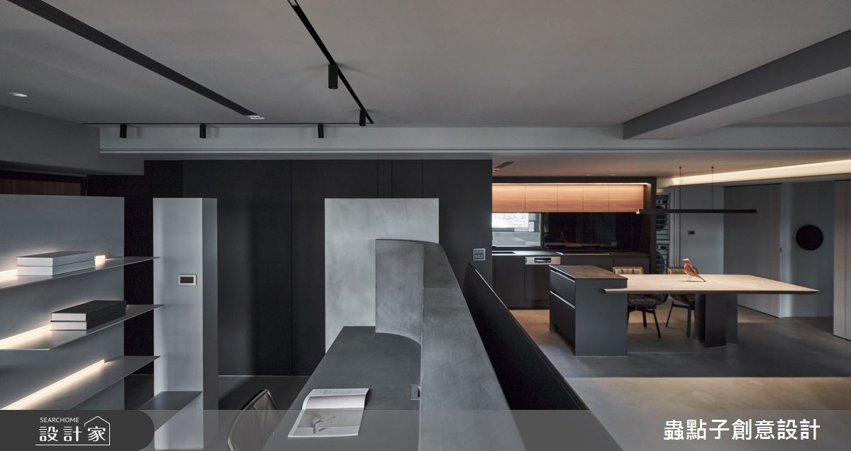 35坪老屋(16~30年)＿北歐風客廳餐廳廚房書房中島案例圖片＿蟲點子創意設計＿蟲點子_111之18