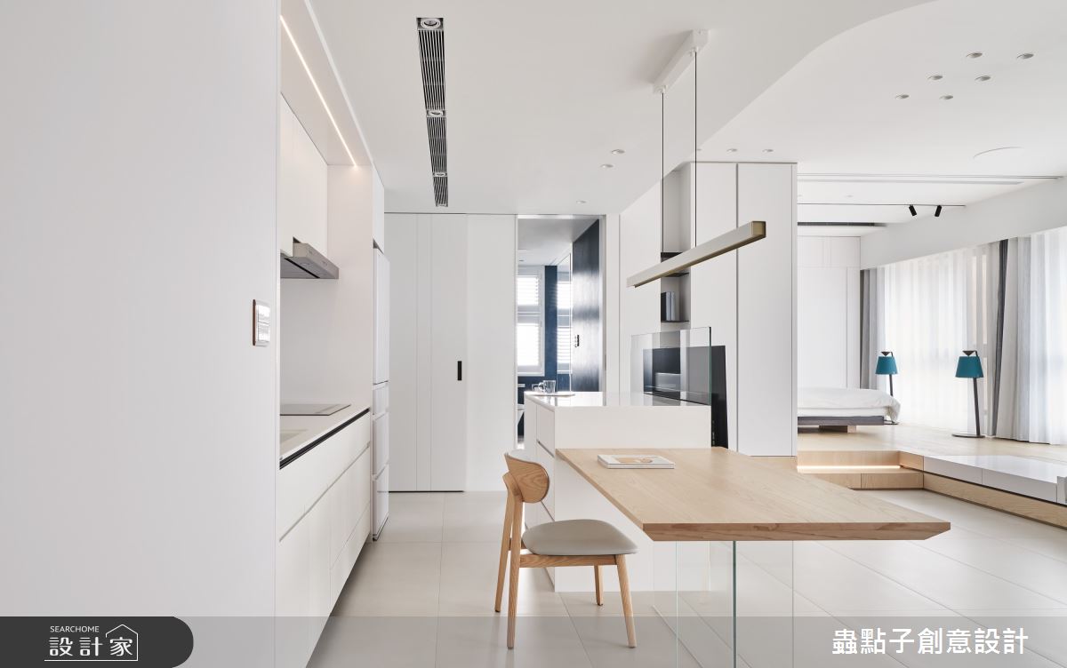 26坪新成屋(5年以下)＿北歐風客廳餐廳廚房臥室浴室中島案例圖片＿蟲點子創意設計＿蟲點子_112之6