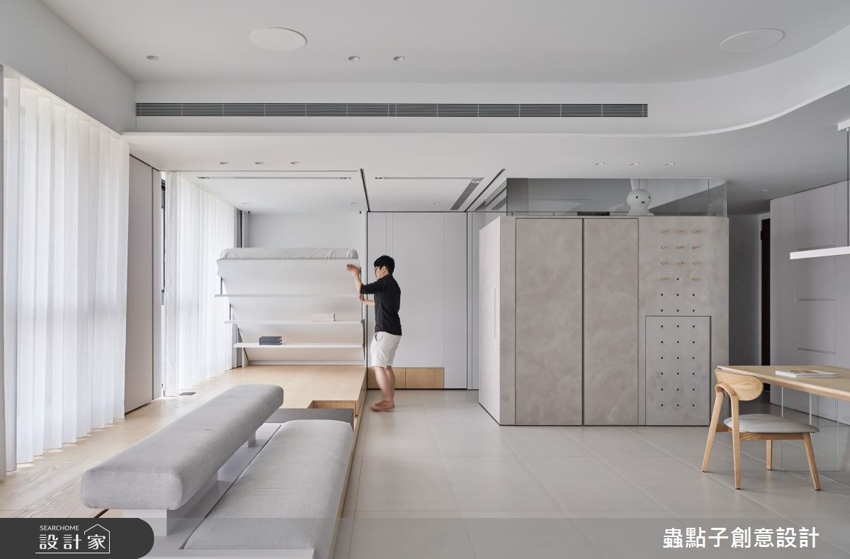 26坪新成屋(5年以下)＿北歐風客廳餐廳儲藏室臥榻客房案例圖片＿蟲點子創意設計＿蟲點子_112之17