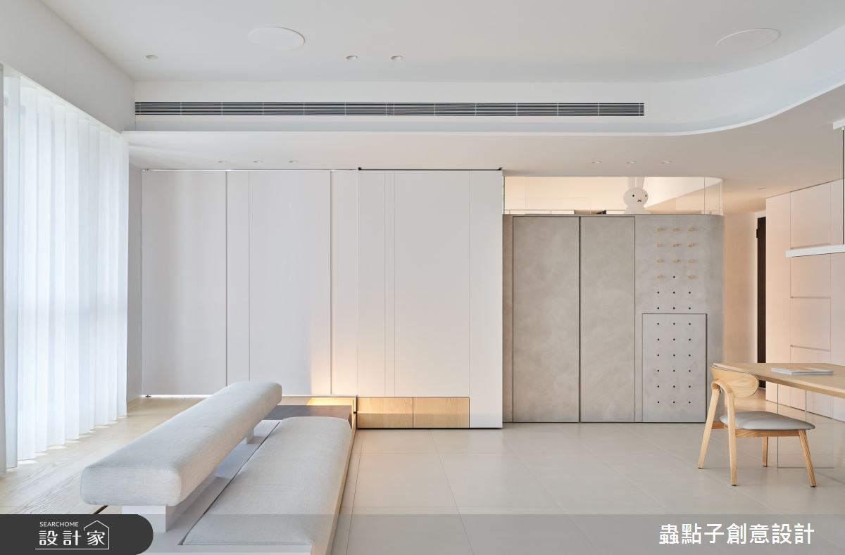 26坪新成屋(5年以下)＿北歐風客廳餐廳儲藏室臥榻案例圖片＿蟲點子創意設計＿蟲點子_112之19