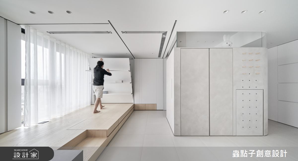 26坪新成屋(5年以下)＿北歐風客廳儲藏室臥榻客房案例圖片＿蟲點子創意設計＿蟲點子_112之16