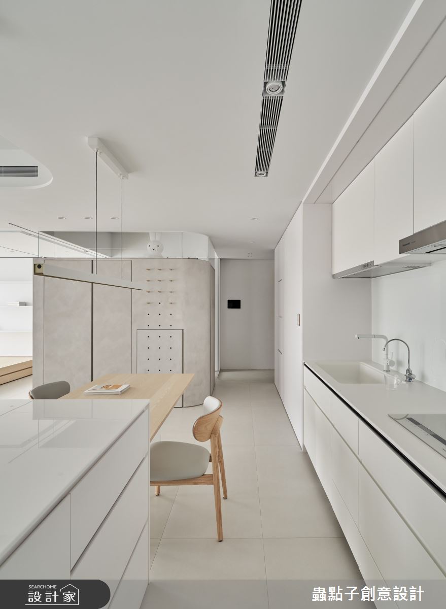 26坪新成屋(5年以下)＿北歐風餐廳廚房儲藏室中島案例圖片＿蟲點子創意設計＿蟲點子_112之30