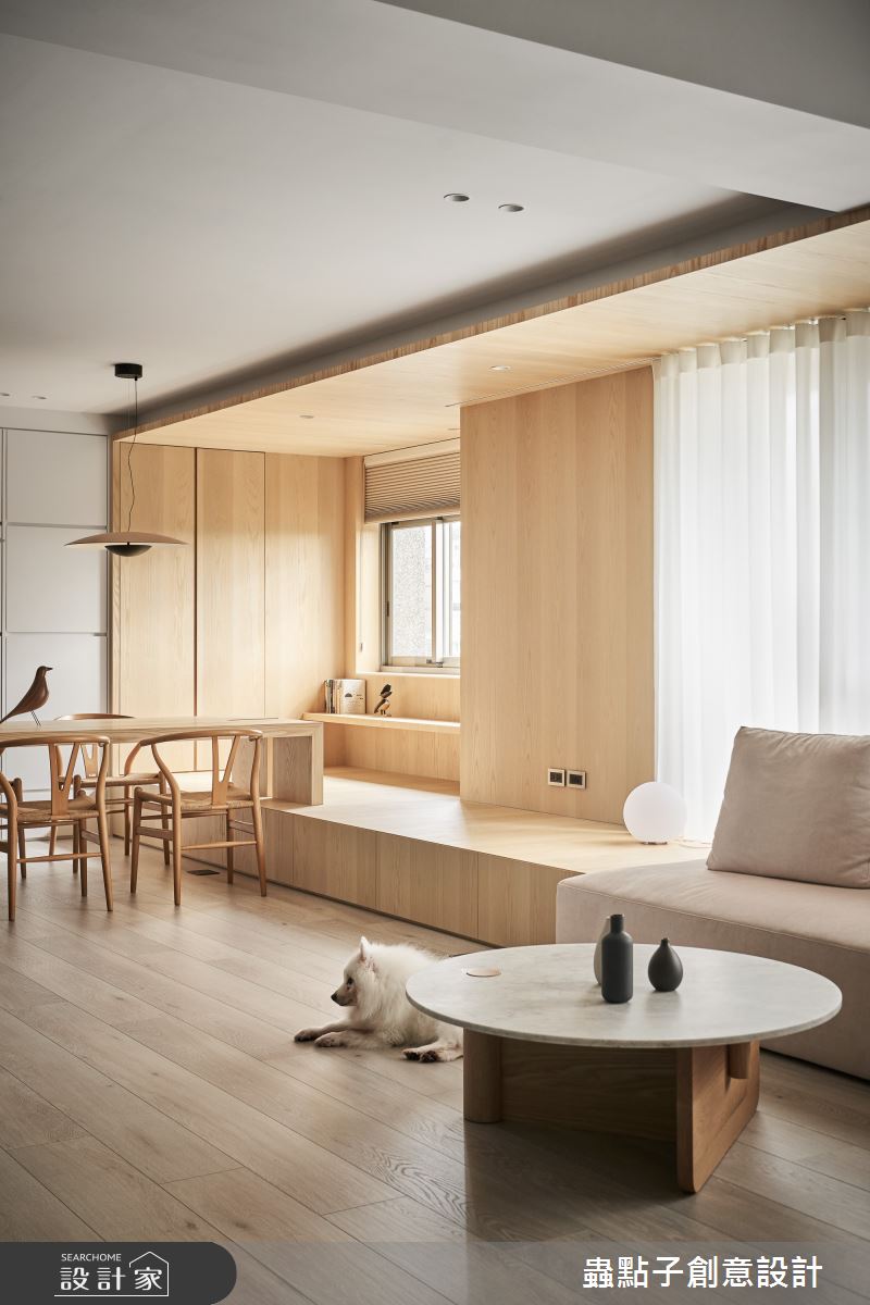 52坪中古屋(5~15年)＿簡約風客廳餐廳臥榻案例圖片＿蟲點子創意設計＿蟲點子_115之12