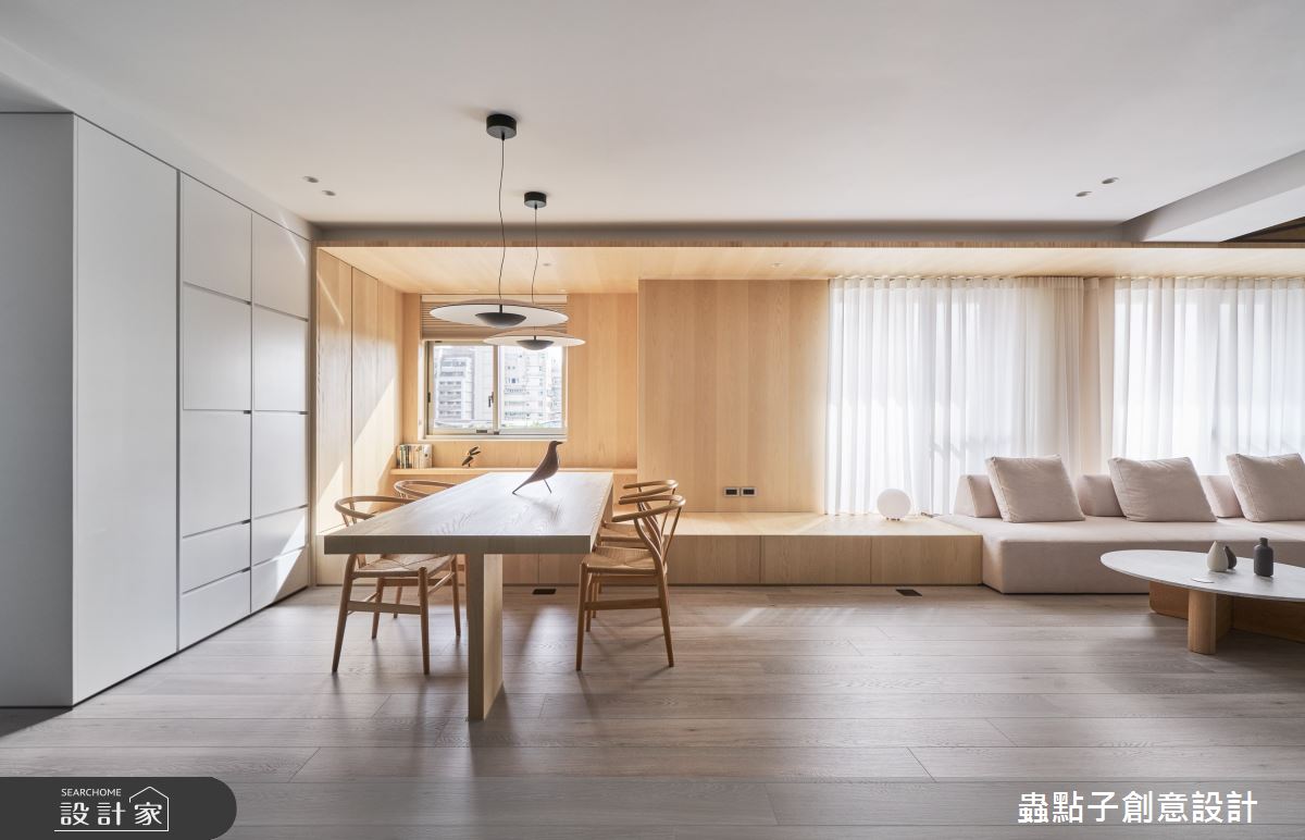 52坪中古屋(5~15年)＿簡約風客廳餐廳臥榻案例圖片＿蟲點子創意設計＿蟲點子_115之13