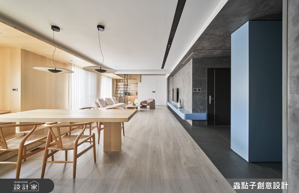 52坪中古屋(5~15年)＿簡約風玄關客廳餐廳案例圖片＿蟲點子創意設計＿蟲點子_115之25
