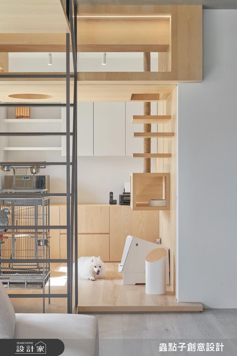 52坪中古屋(5~15年)＿簡約風客廳書房樓梯案例圖片＿蟲點子創意設計＿蟲點子_115之34