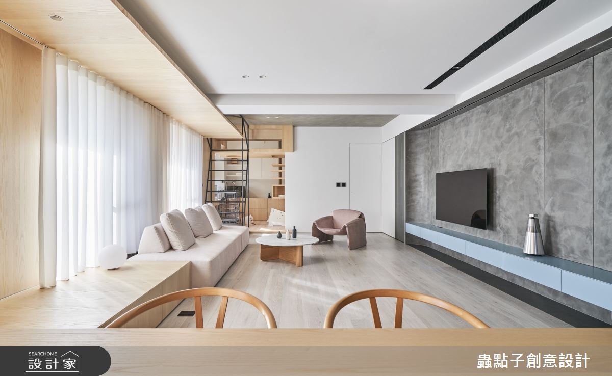 52坪中古屋(5~15年)＿簡約風客廳餐廳臥榻案例圖片＿蟲點子創意設計＿蟲點子_115之31