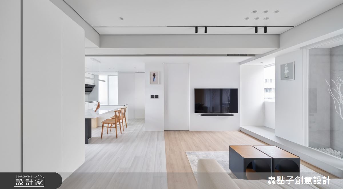25坪老屋(16~30年)＿簡約風客廳餐廳中島案例圖片＿蟲點子創意設計＿蟲點子_116之5