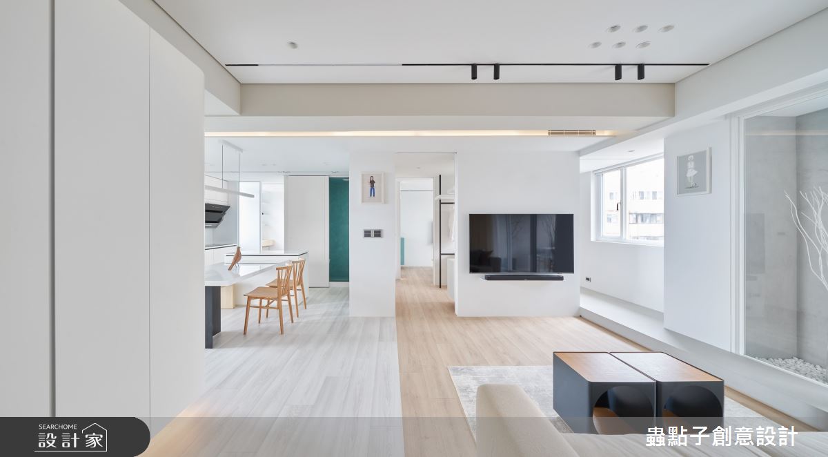 25坪老屋(16~30年)＿簡約風客廳餐廳中島案例圖片＿蟲點子創意設計＿蟲點子_116之6