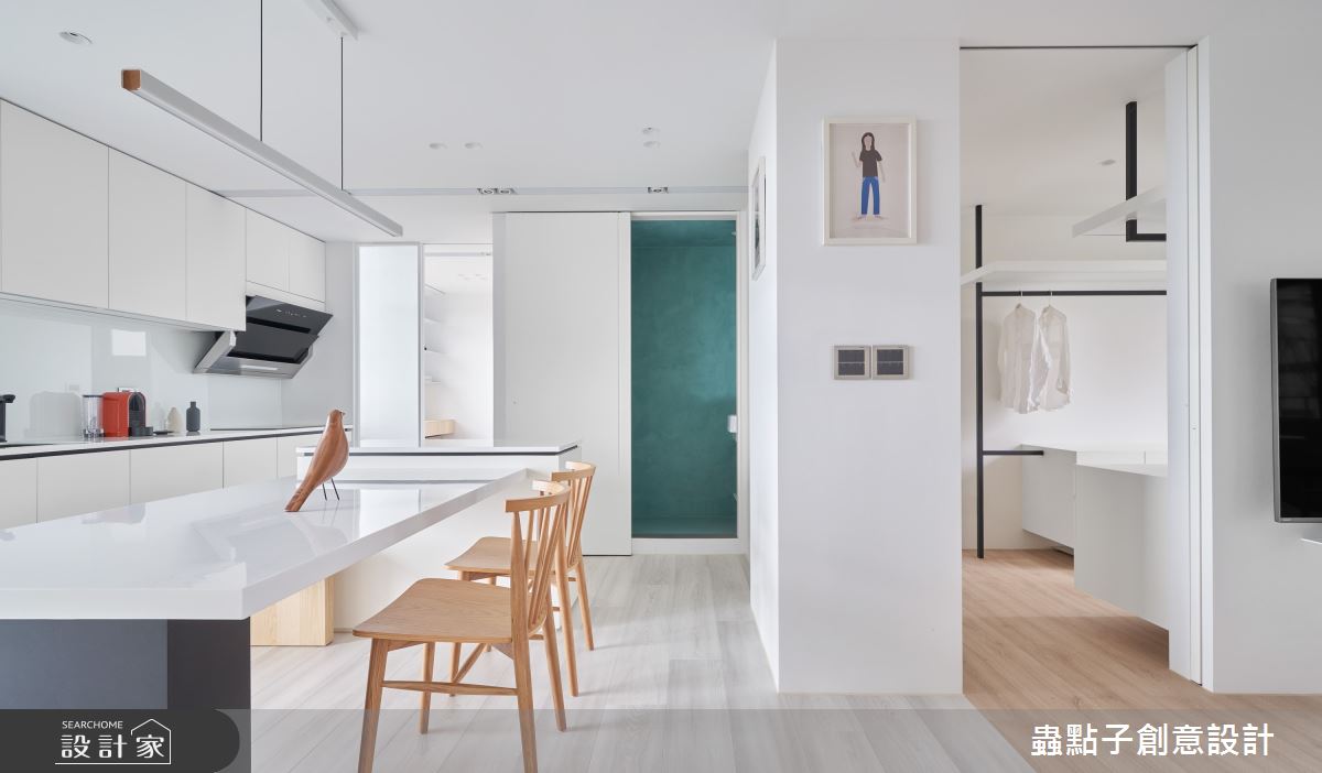 25坪老屋(16~30年)＿簡約風餐廳廚房中島案例圖片＿蟲點子創意設計＿蟲點子_116之10