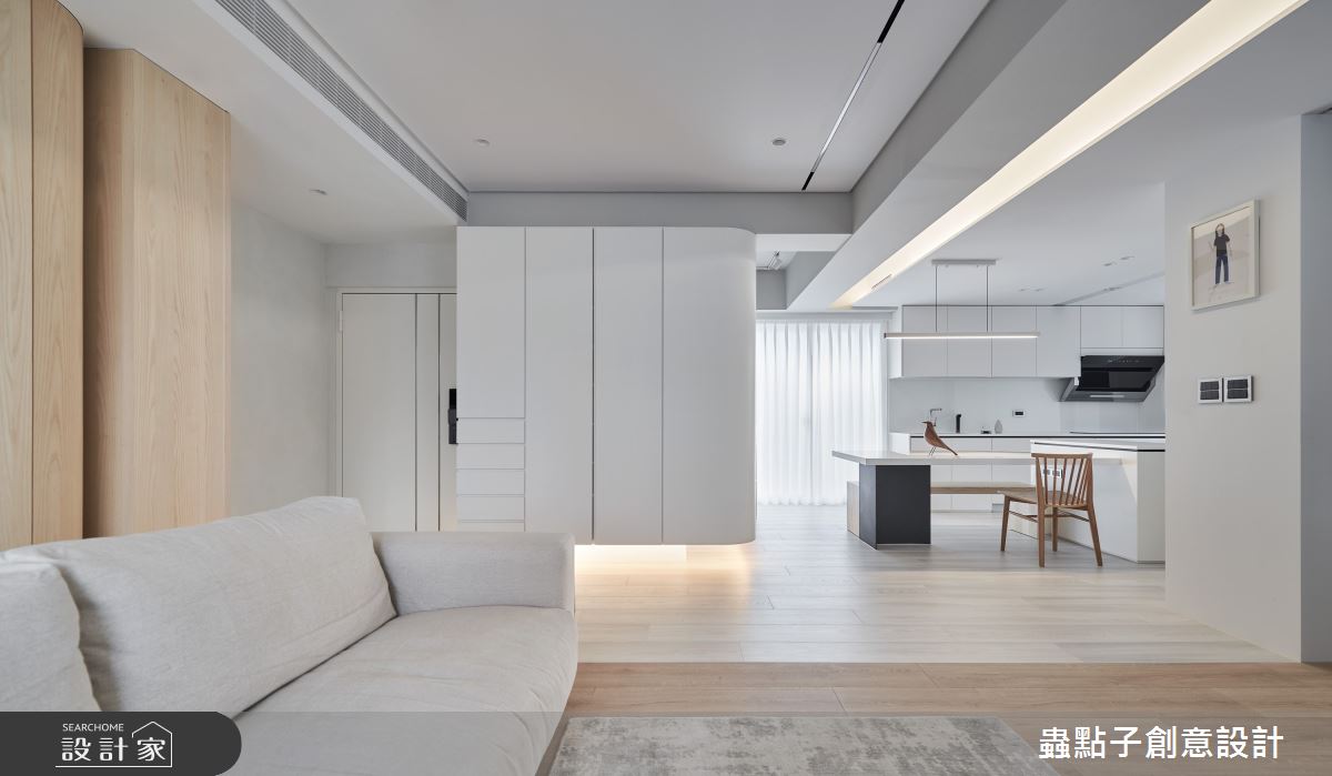 25坪老屋(16~30年)＿簡約風客廳餐廳廚房中島案例圖片＿蟲點子創意設計＿蟲點子_116之14
