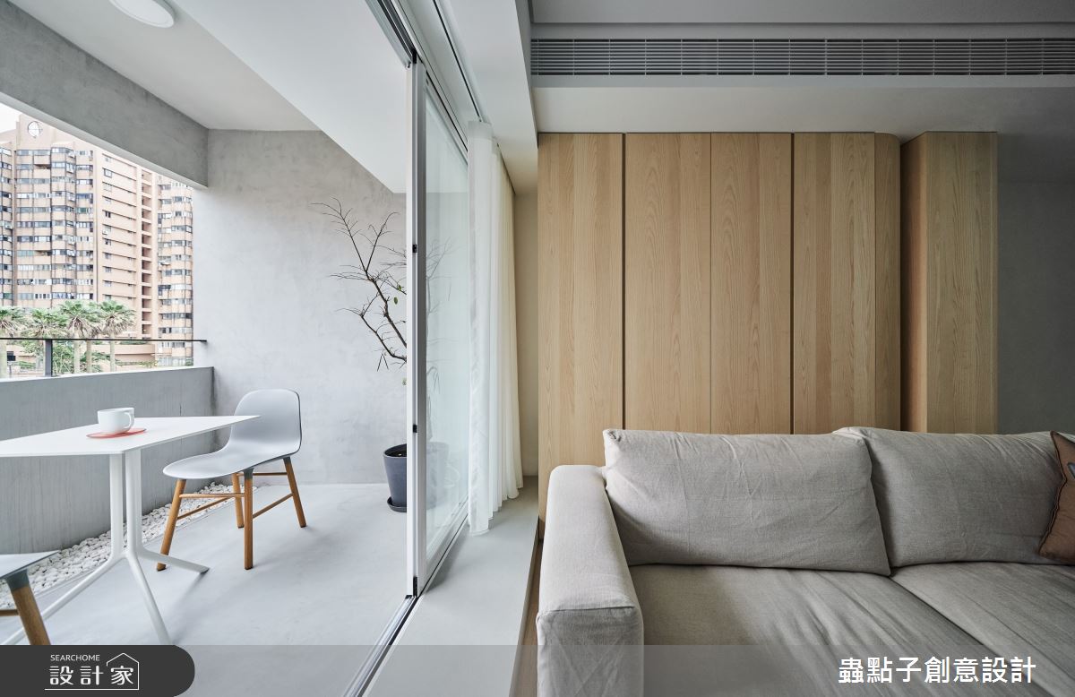 25坪老屋(16~30年)＿簡約風客廳陽台案例圖片＿蟲點子創意設計＿蟲點子_116之43