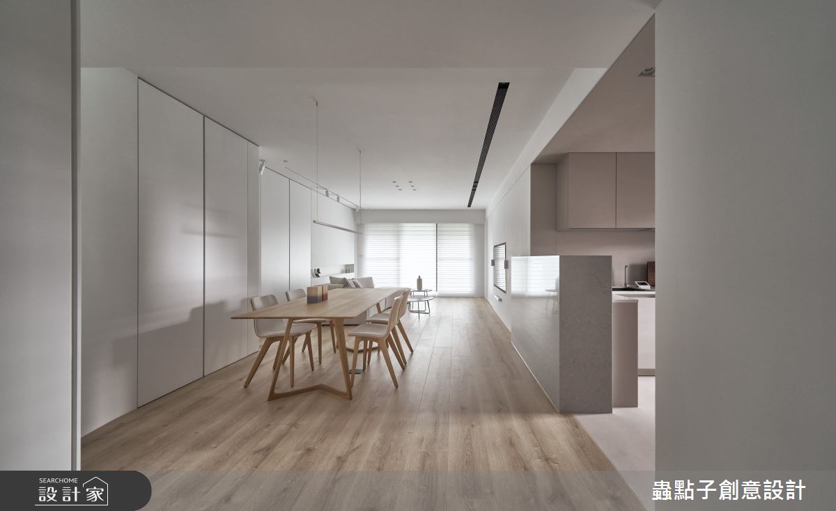 35坪新成屋(5年以下)＿簡約風餐廳廚房吧檯中島案例圖片＿蟲點子創意設計＿蟲點子_117之7