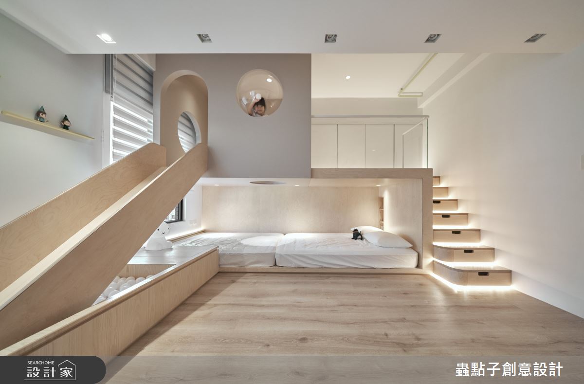35坪新成屋(5年以下)＿簡約風兒童房樓梯兒童房案例圖片＿蟲點子創意設計＿蟲點子_117之18