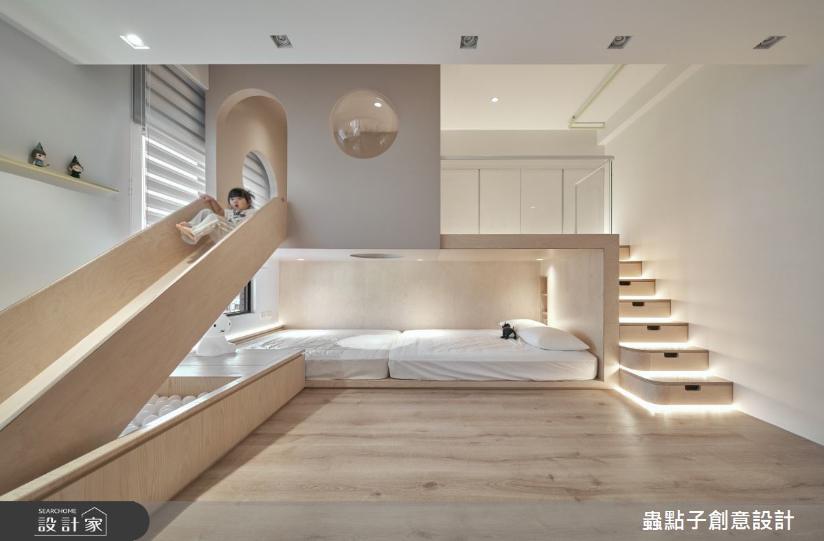 35坪新成屋(5年以下)＿簡約風兒童房樓梯兒童房案例圖片＿蟲點子創意設計＿蟲點子_117之19