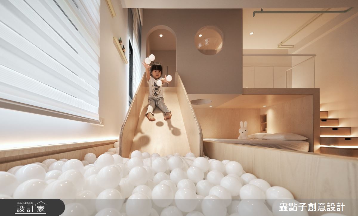 35坪新成屋(5年以下)＿簡約風兒童房樓梯兒童房案例圖片＿蟲點子創意設計＿蟲點子_117之34
