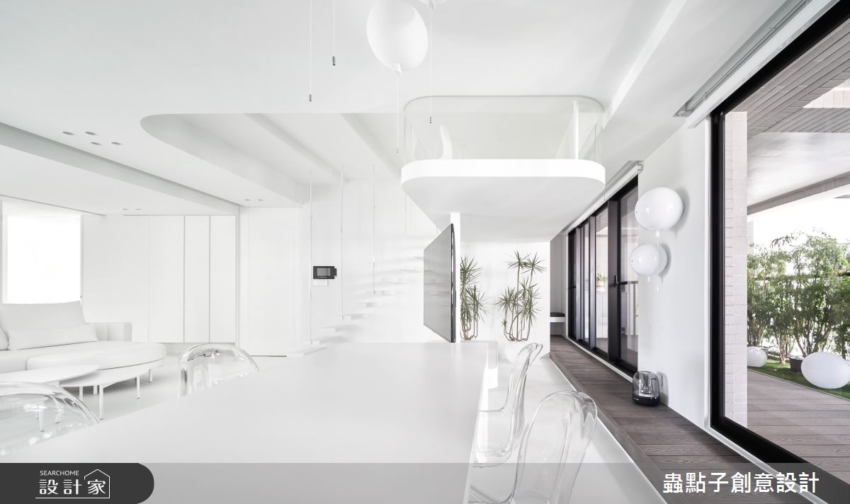 56坪新成屋(5年以下)＿簡約風客廳餐廳樓梯案例圖片＿蟲點子創意設計＿蟲點子_119之4