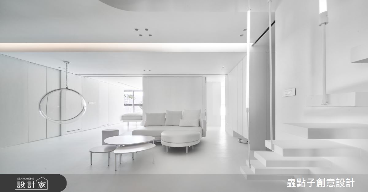 56坪新成屋(5年以下)＿簡約風客廳臥室樓梯案例圖片＿蟲點子創意設計＿蟲點子_119之16