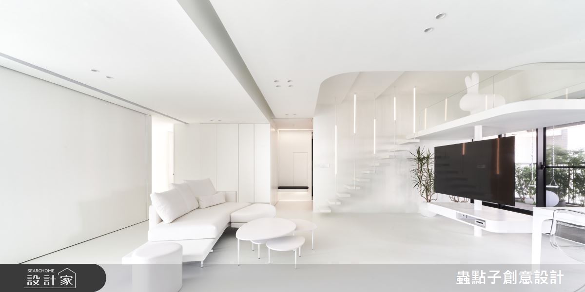 56坪新成屋(5年以下)＿簡約風客廳樓梯案例圖片＿蟲點子創意設計＿蟲點子_119之17