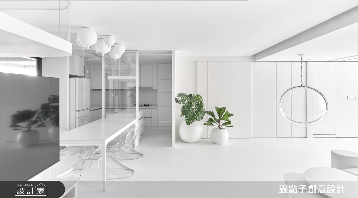56坪新成屋(5年以下)＿簡約風客廳餐廳廚房中島案例圖片＿蟲點子創意設計＿蟲點子_119之11