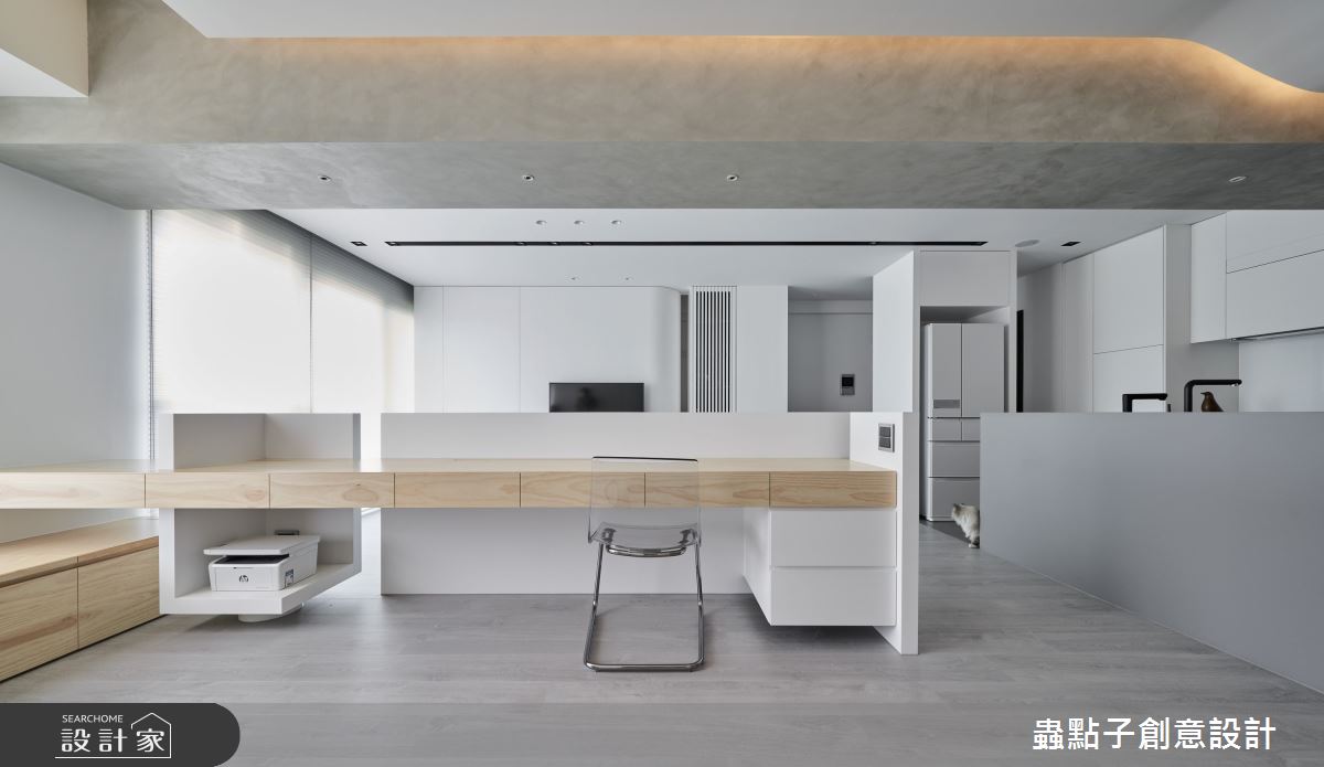 30坪老屋(16~30年)＿簡約風客廳書房臥榻中島案例圖片＿蟲點子創意設計＿蟲點子_120之17