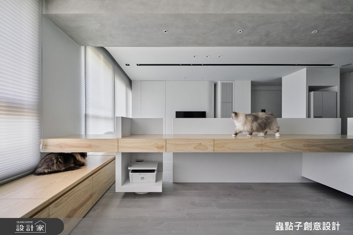 30坪老屋(16~30年)＿簡約風客廳書房案例圖片＿蟲點子創意設計＿蟲點子_120之18
