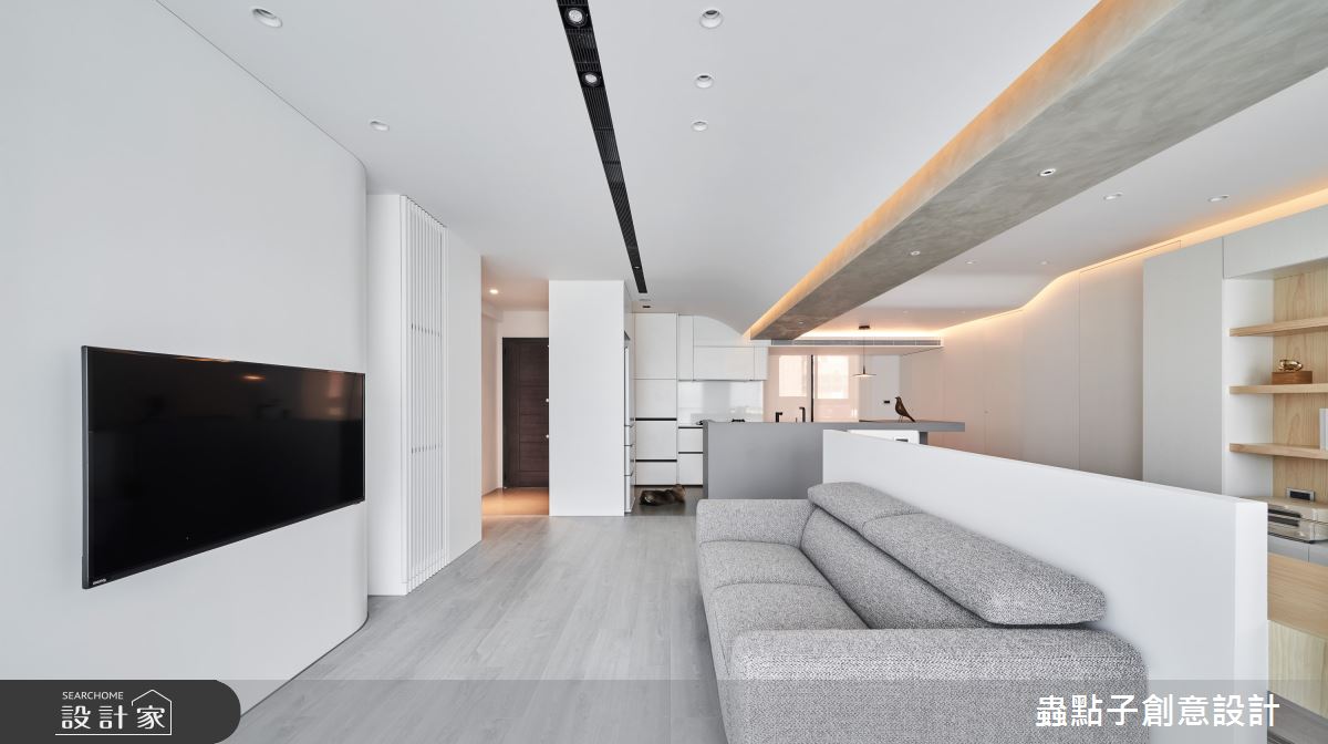 30坪老屋(16~30年)＿簡約風玄關客廳餐廳廚房書房中島案例圖片＿蟲點子創意設計＿蟲點子_120之3