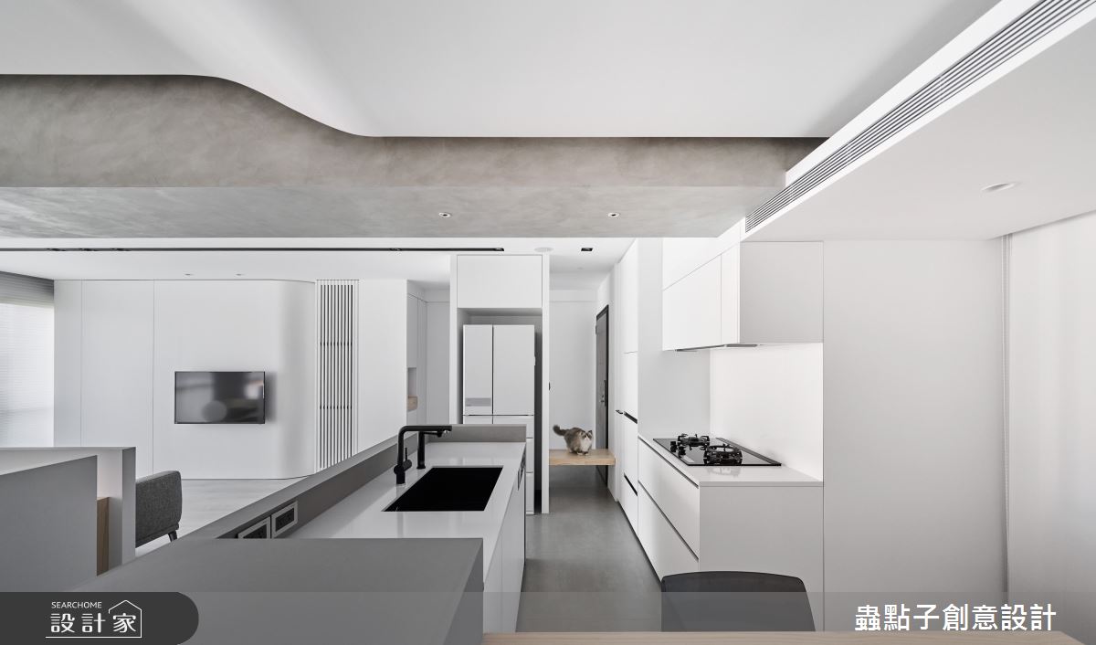30坪老屋(16~30年)＿簡約風餐廳廚房中島案例圖片＿蟲點子創意設計＿蟲點子_120之15