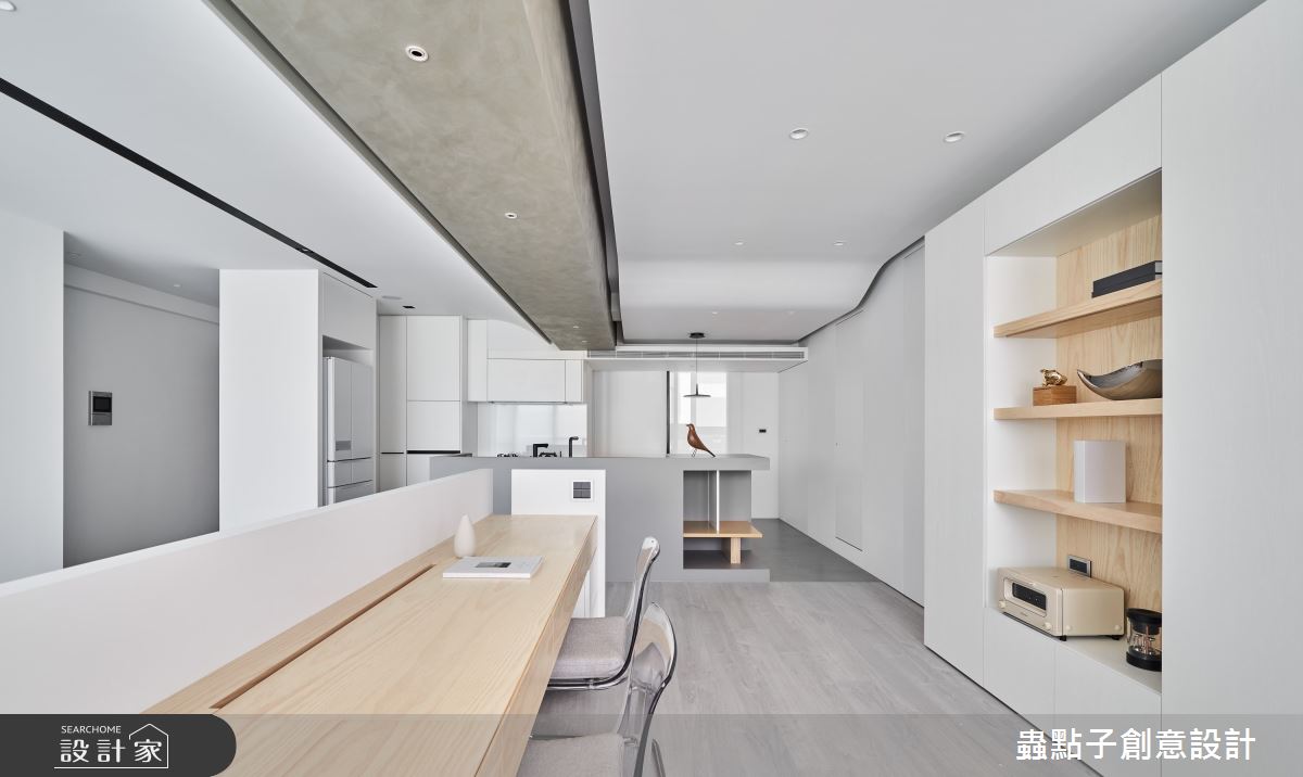 30坪老屋(16~30年)＿簡約風餐廳廚房書房中島案例圖片＿蟲點子創意設計＿蟲點子_120之19