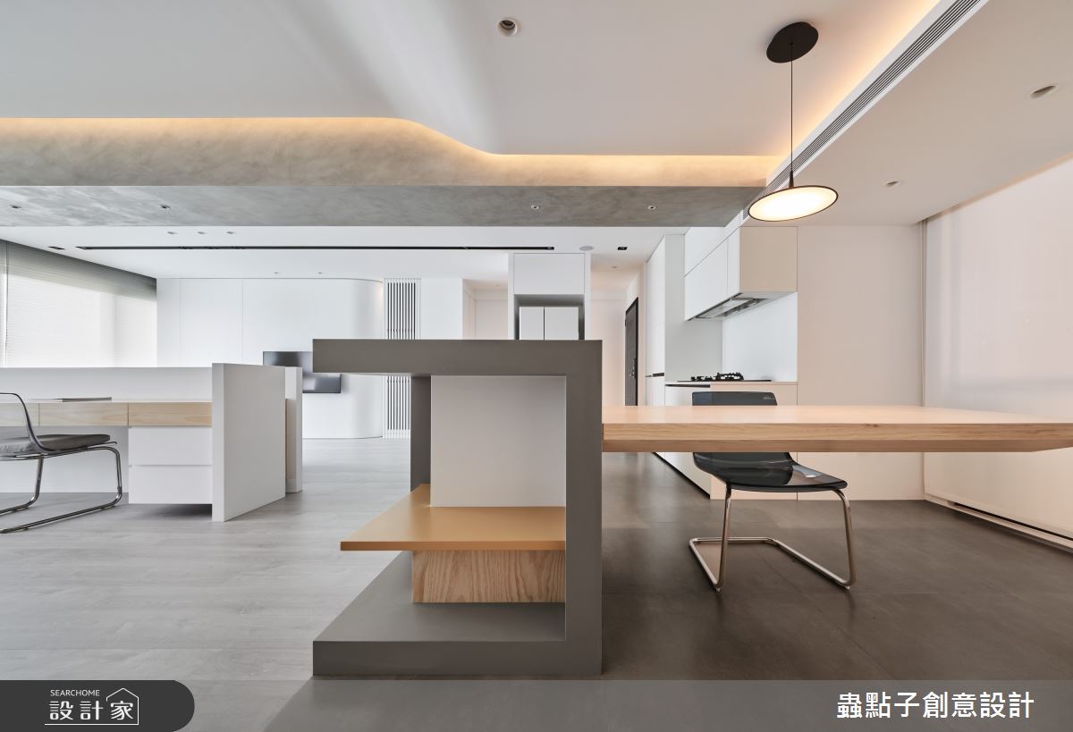 30坪老屋(16~30年)＿簡約風餐廳書房中島案例圖片＿蟲點子創意設計＿蟲點子_120之20