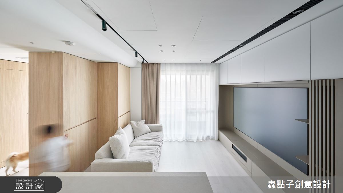 23坪新成屋(5年以下)＿簡約風客廳餐廳中島案例圖片＿蟲點子創意設計＿蟲點子_121之9