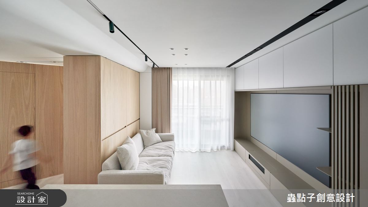 23坪新成屋(5年以下)＿簡約風客廳餐廳中島案例圖片＿蟲點子創意設計＿蟲點子_121之10