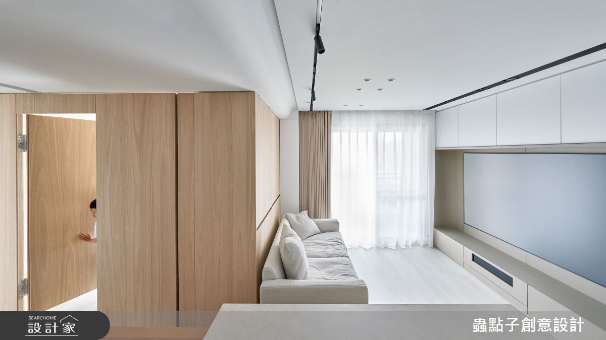 23坪新成屋(5年以下)＿簡約風客廳餐廳多功能室中島案例圖片＿蟲點子創意設計＿蟲點子_121之14