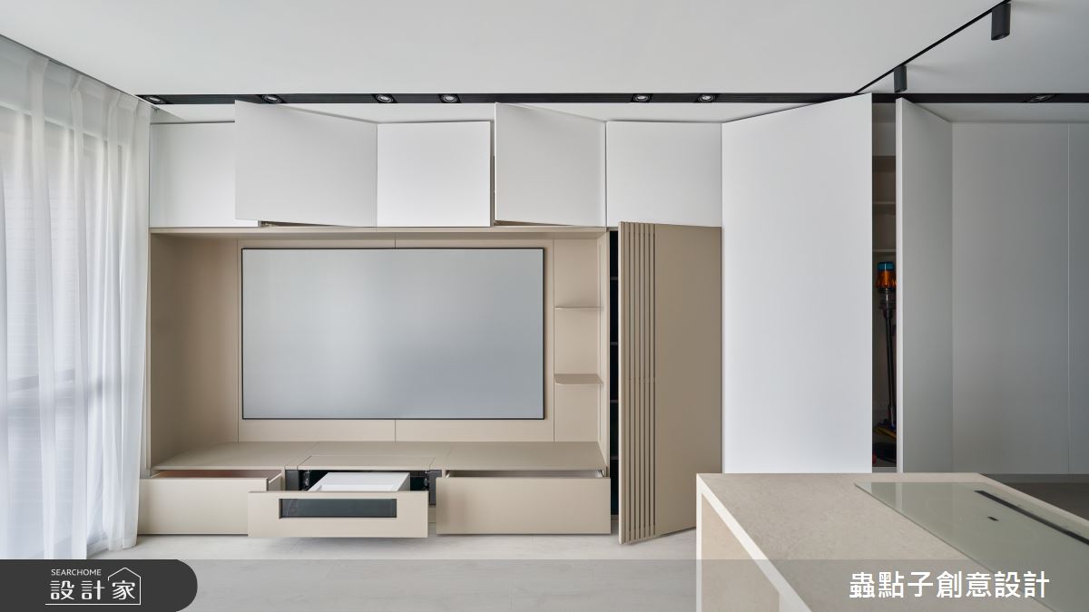 23坪新成屋(5年以下)＿簡約風客廳餐廳中島案例圖片＿蟲點子創意設計＿蟲點子_121之24