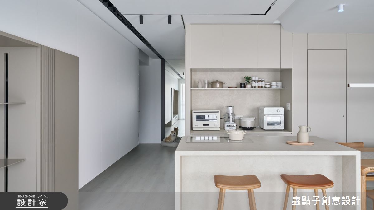 23坪新成屋(5年以下)＿簡約風餐廳中島案例圖片＿蟲點子創意設計＿蟲點子_121之22