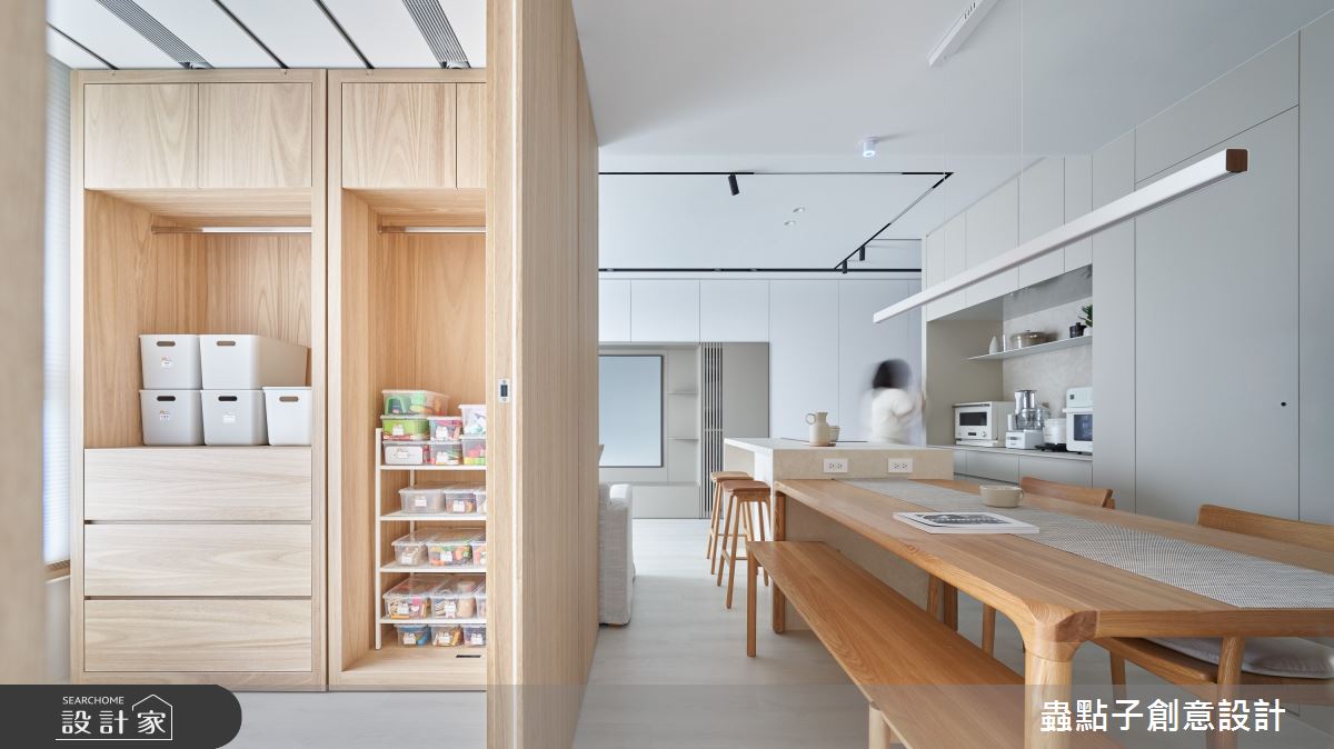 23坪新成屋(5年以下)＿簡約風餐廳多功能室中島案例圖片＿蟲點子創意設計＿蟲點子_121之26