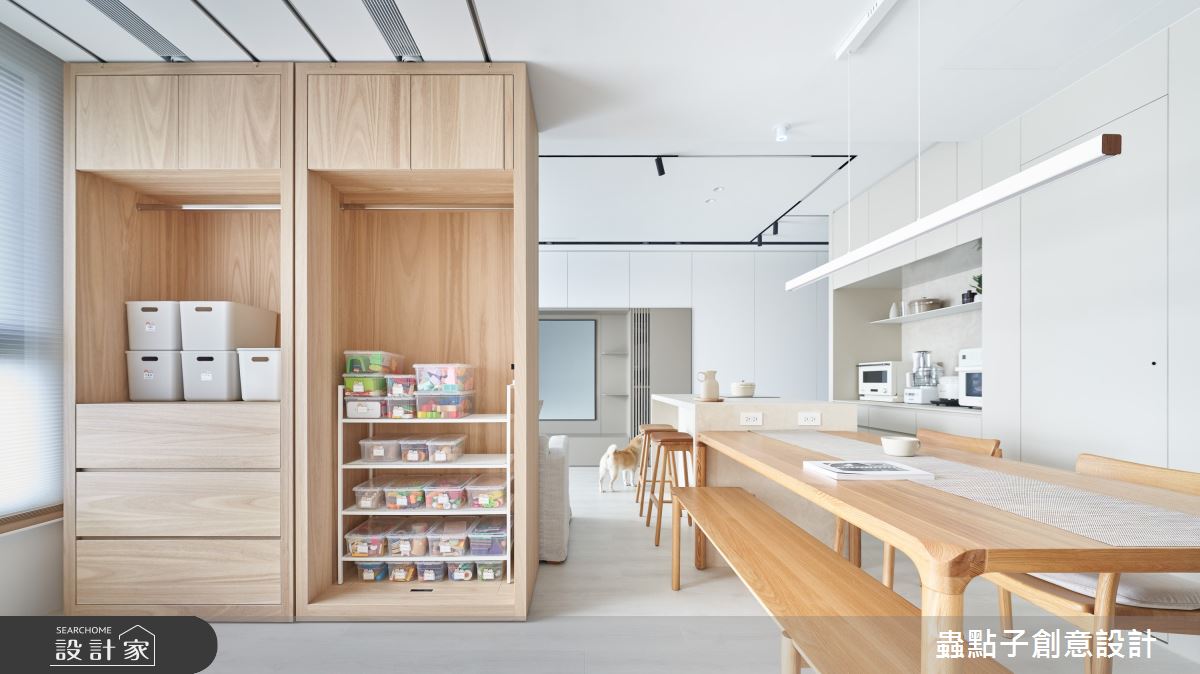 23坪新成屋(5年以下)＿簡約風餐廳多功能室中島案例圖片＿蟲點子創意設計＿蟲點子_121之25