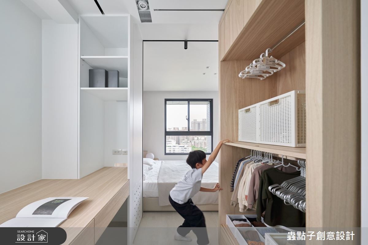 23坪新成屋(5年以下)＿簡約風臥室書房更衣間案例圖片＿蟲點子創意設計＿蟲點子_121之39