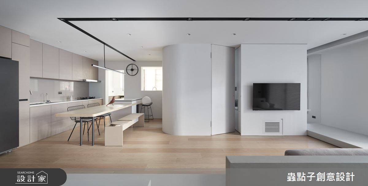 21坪新成屋(5年以下)＿北歐風客廳餐廳廚房中島案例圖片＿蟲點子創意設計＿蟲點子_122之14
