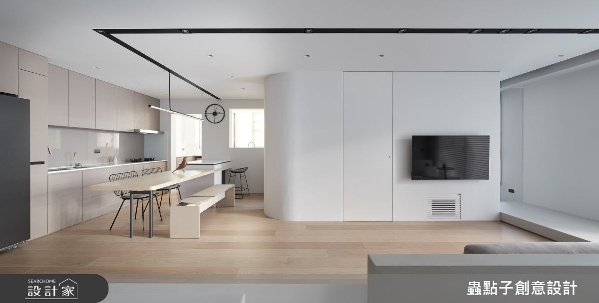 21坪新成屋(5年以下)＿北歐風客廳餐廳廚房中島案例圖片＿蟲點子創意設計＿蟲點子_122之13